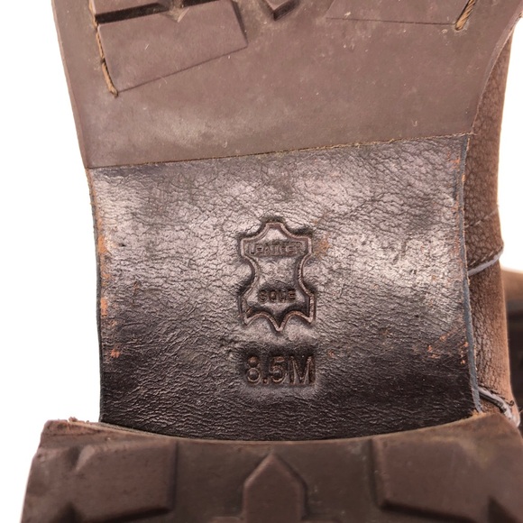 Tory Burch Simone Brown Leather Ankle Boots 8.5M - Picture 15 of 15